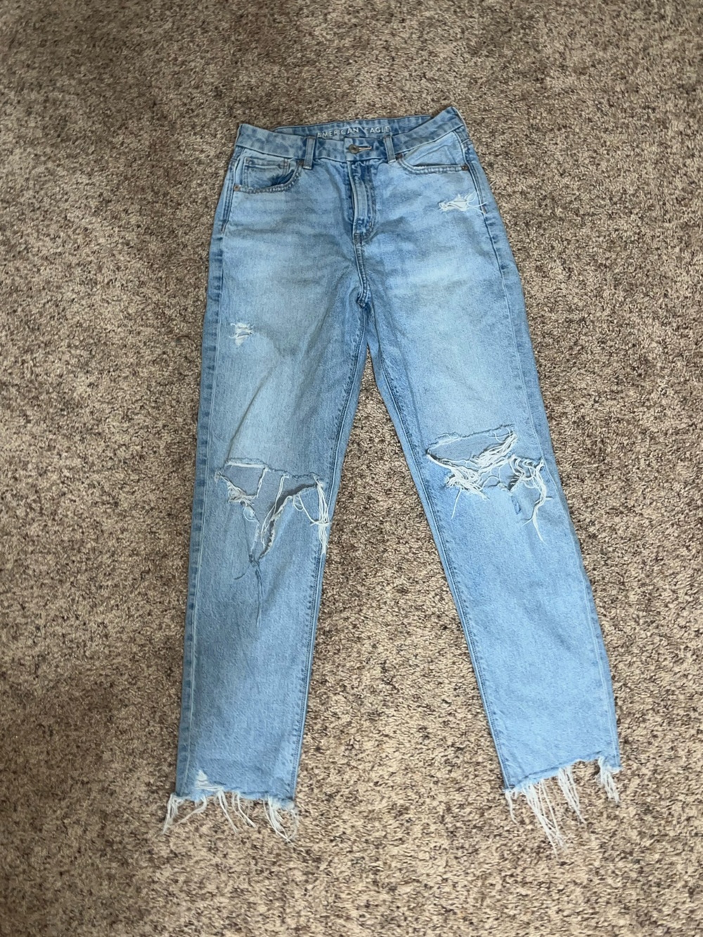 Light Blue Distressed Women’s Jeans